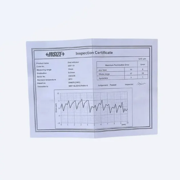RELOJ COMPARADOR 0-10MM-0.01  2301-10 INSIZE - Imagen 2
