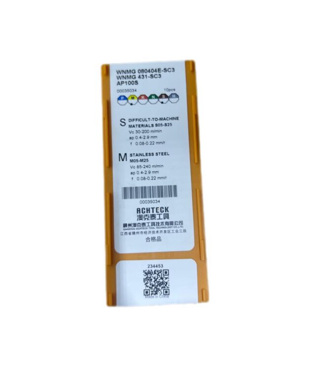 WNMG080404E-SC3 AP100S ACHTECK - Imagen 2