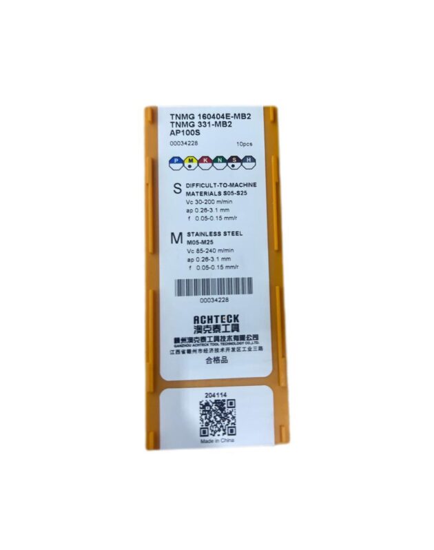 TNMG 160404E-MB2 AP100S ACHTECK - Imagen 3